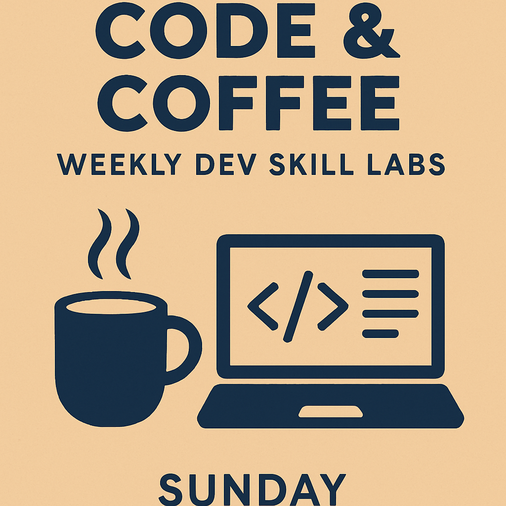Code & Coffee: Weekly Dev Skill Labs (Virtual) 🔁