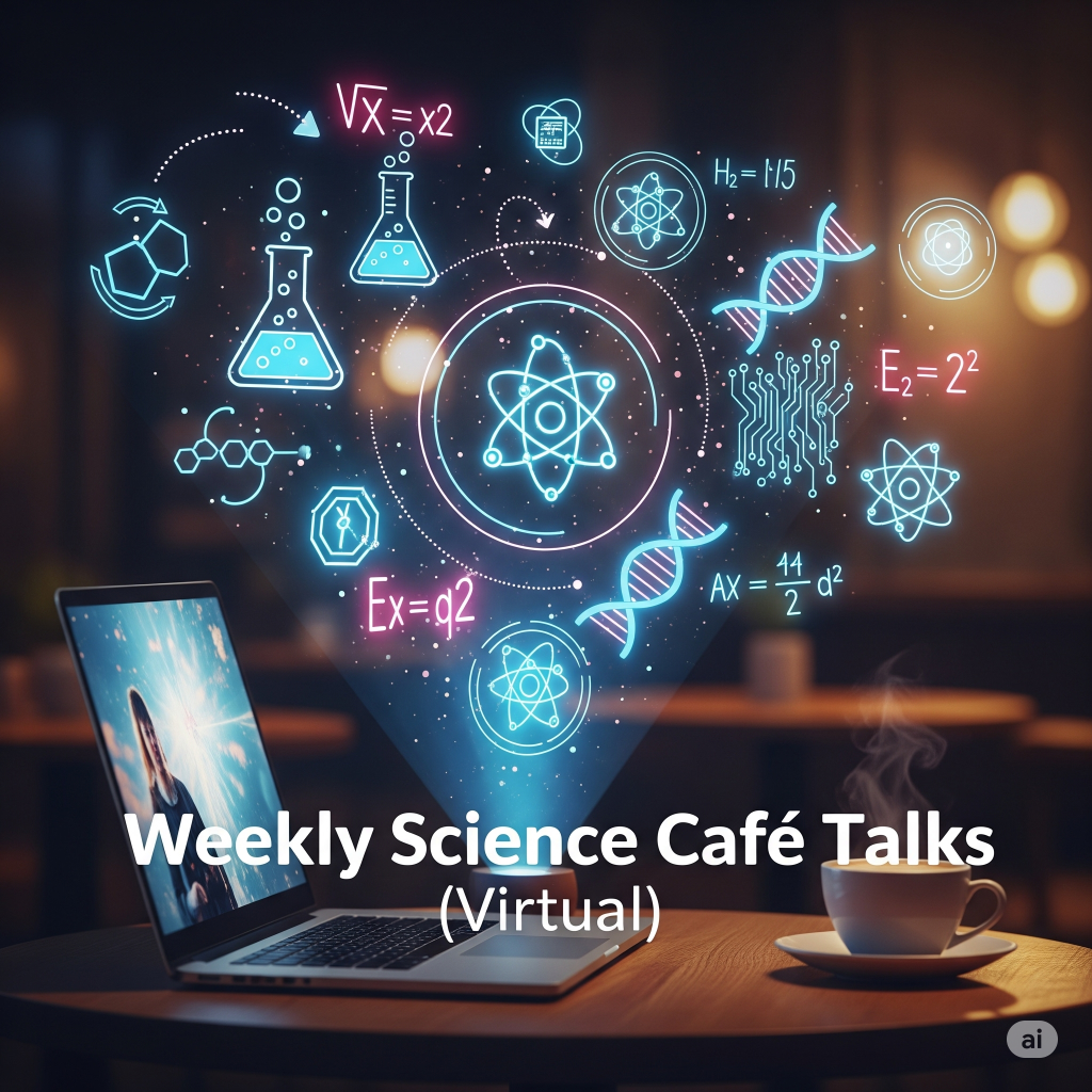 Weekly Science Café Talks (Virtual) 🔁